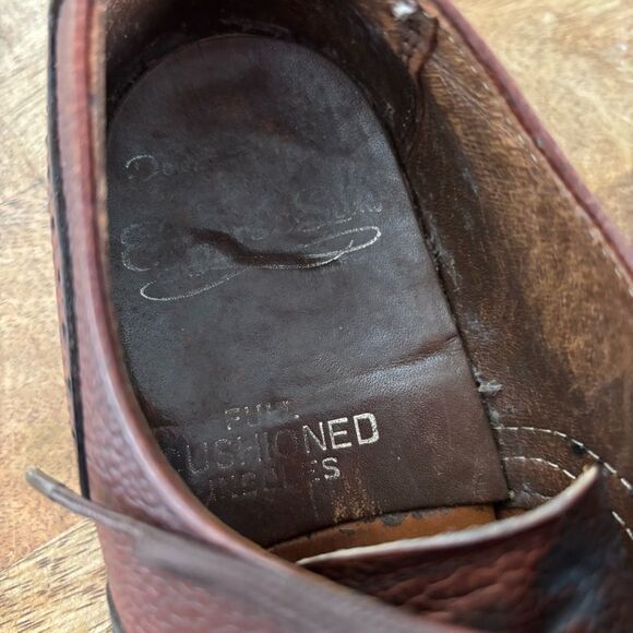 Vintage mod hipster retro wingtip slim square toe oxfords 1970s 80s main image 4